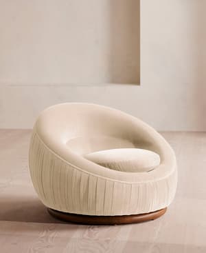 Abel Armchair - Velvet - Porcelain - US - Listing Image
