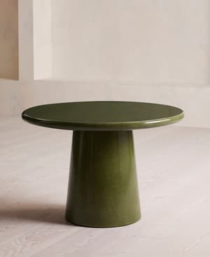 Reti Outdoor Dining Table - Glazed - Olive - Hover Image