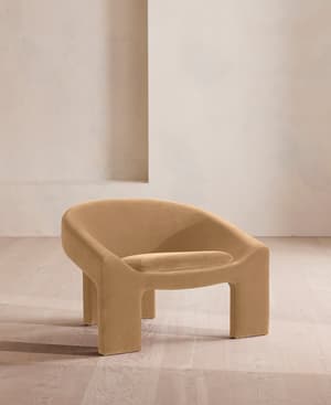 Dafne Armchair - Velvet - Camel - Listing Image