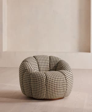 Garret Outdoor Armchair - Geometric - Monochrome - US - Hover Image