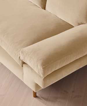 Bristol Sofa - Velvet - Porcelain - Hover Image