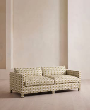 Ashford Three Seater Sofa - Ikat Stripe - Olive - Listing Image