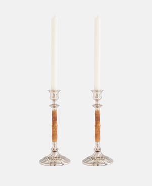 Set of 2 Cheswell Candleholders Large - Hover Image