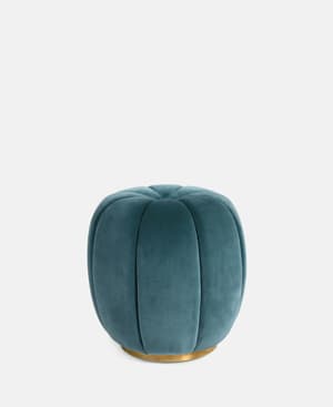 Sofia Footstool - Moleskin Velvet Marine - Listing Image