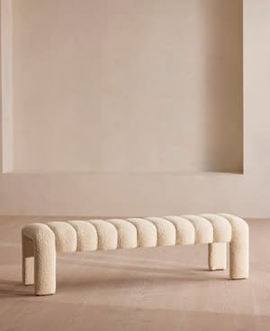 Willis Bench - Boucle - Natural - Listing Image