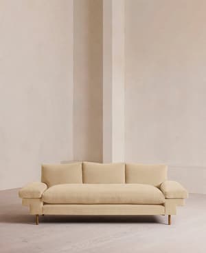 Bristol Three Seater Sofa - Velvet - Porcelain - US - Listing Image
