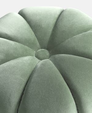 Sofia Footstool Moleskin Velvet Soft Green - US - Hover Image