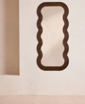 Aiden Floor Mirror - Burl - Hover Image