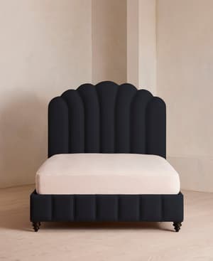 Manette Bed - Full - Linen - Indigo - US - Hover Image