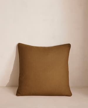 Vinnie Square Cushion - Ochre - Listing Image