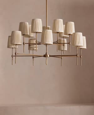 Isobella Chandelier - Antiqued Brass - Large - Hover Image