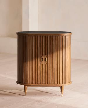 Nora Tambour Bar - Black Marquina Marble - Hover Image