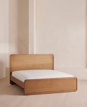 Oscar Cane & Oak Bed - Queen - US - Hover Image