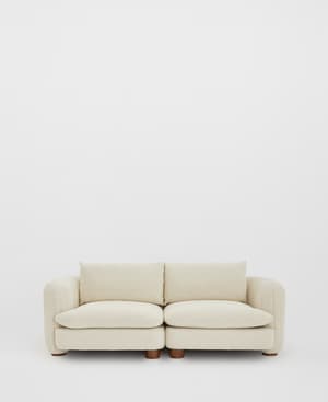 Vivienne Modular Sofa - Three Seater - Boucle - Natural - Hover Image