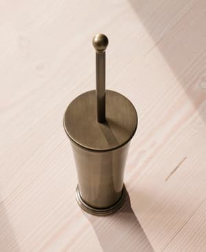 Charlton Toilet Brush - Brass - Hover Image