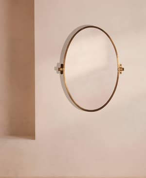 Tuxford Adjustable Wall Mirror - Antique Brass - Hover Image