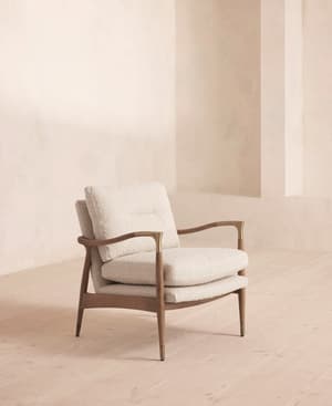 Theodore Armchair - Boucle - Natural - Hover Image