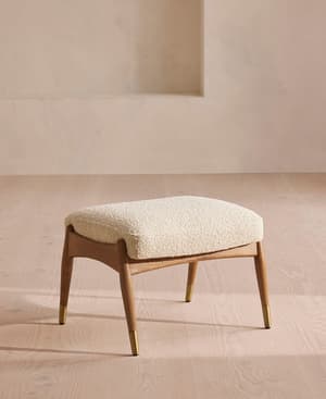 Theodore Footstool - Boucle - Natural - Listing Image
