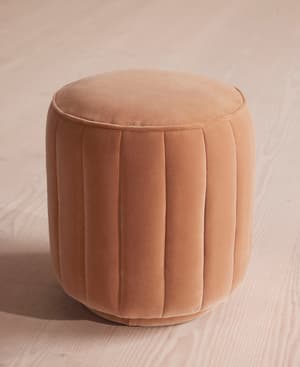 Romi Footstool - Velvet - Antique Rose - Listing Image