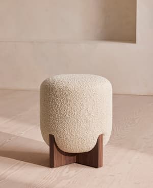 Eldon Stool - Walnut - Boucle - US - Listing Image