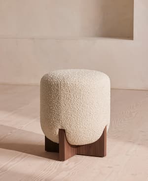 Eldon Stool - Walnut - Boucle - US - Hover Image