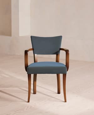 Molina Armchair - Velvet - Grey Blue - Hover Image