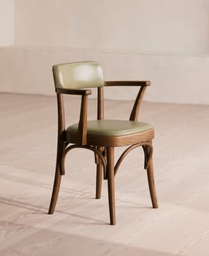 Hamilton Dining Chair - Ash & Leather - Green - US - Listing Image