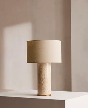 Remi Stone Table Lamp - Large - Listing Image