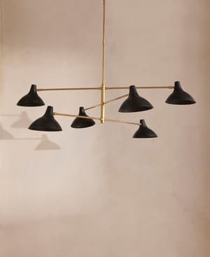 Oliver Mid Century Chandelier - Hover Image