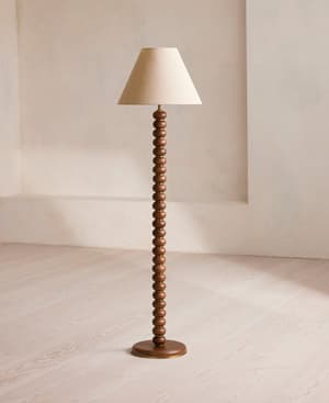 Greyson Floor Lamp - Oak - Tall - Listing Image