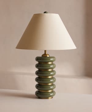 Greyson Table Lamp - High Gloss Lacquer - Olive - US - Hover Image