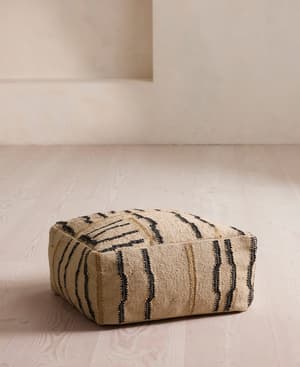 Mallaig Floor Cushion Natural - Square  - Hover Image