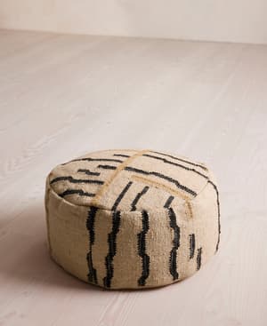 Mallaig Floor Cushion Natural - Round  - Hover Image