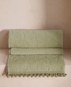 Obie Bedspread Sage - 230 x 230cm - Listing Image