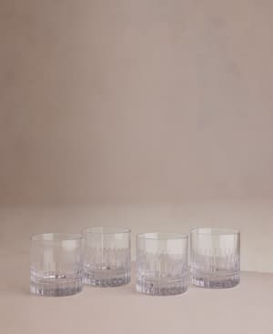 Roebling Cut Crystal Rocks Glass - Set of Four - Listing Image