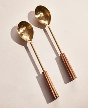 Hockley Servers - Brass - Set of Two - Hover Image