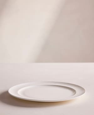 House Serving Plate - Bone China - White - Listing Image