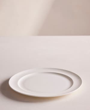 House Serving Plate - Bone China - White - Hover Image