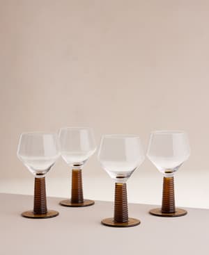 Bennett Wine Glass - Sepia - Set of Four - Hover Image