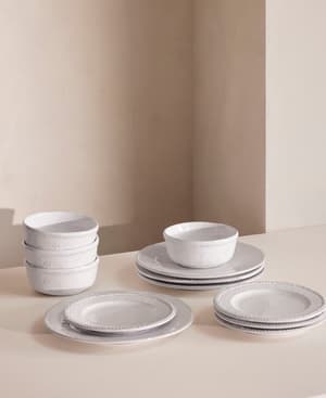 Hillcrest White 12 Piece Dinnerware Set - Listing Image