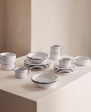 Hillcrest White 20 Piece Dinnerware Set - Hover Image