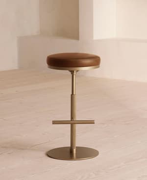 Wardell Counter Stool - Leather - Chestnut - Listing Image