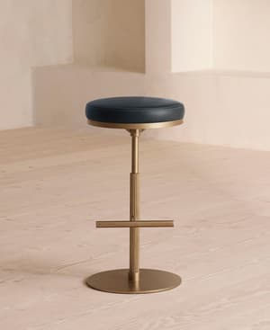 Wardell Counter Stool - Leather - Sapphire - Listing Image