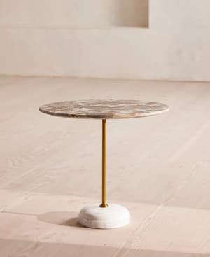 Fleet Side Table - Large - Kapri Marble - Listing Image