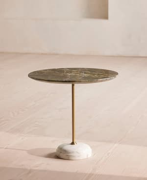 Fleet Side Table - Large - Verde Bosque Marble - Listing Image