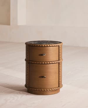 Pietro Bedside Table - Michelangelo Marble - Hover Image