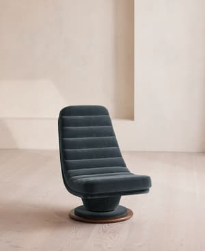 Albert Armchair - Velvet - Grey Blue US - Hover Image