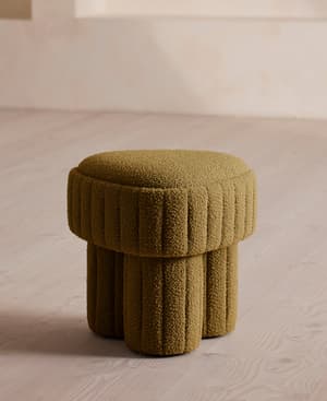 Rhea Footstool - Boucle - Kelp - US - Listing Image