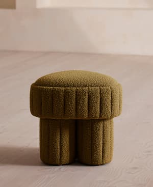 Rhea Footstool - Boucle - Kelp - US - Hover Image