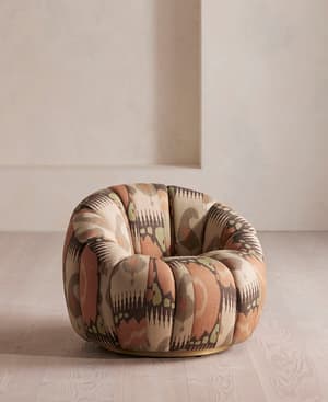 Garret Armchair - Floral Ikat - Hover Image